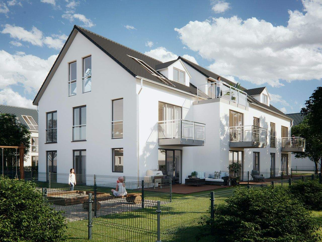 3 ZKB Neubau in Augsburg Haunstetten Mit Terrasse und Garten – Augsburg – Bild 1 von 9