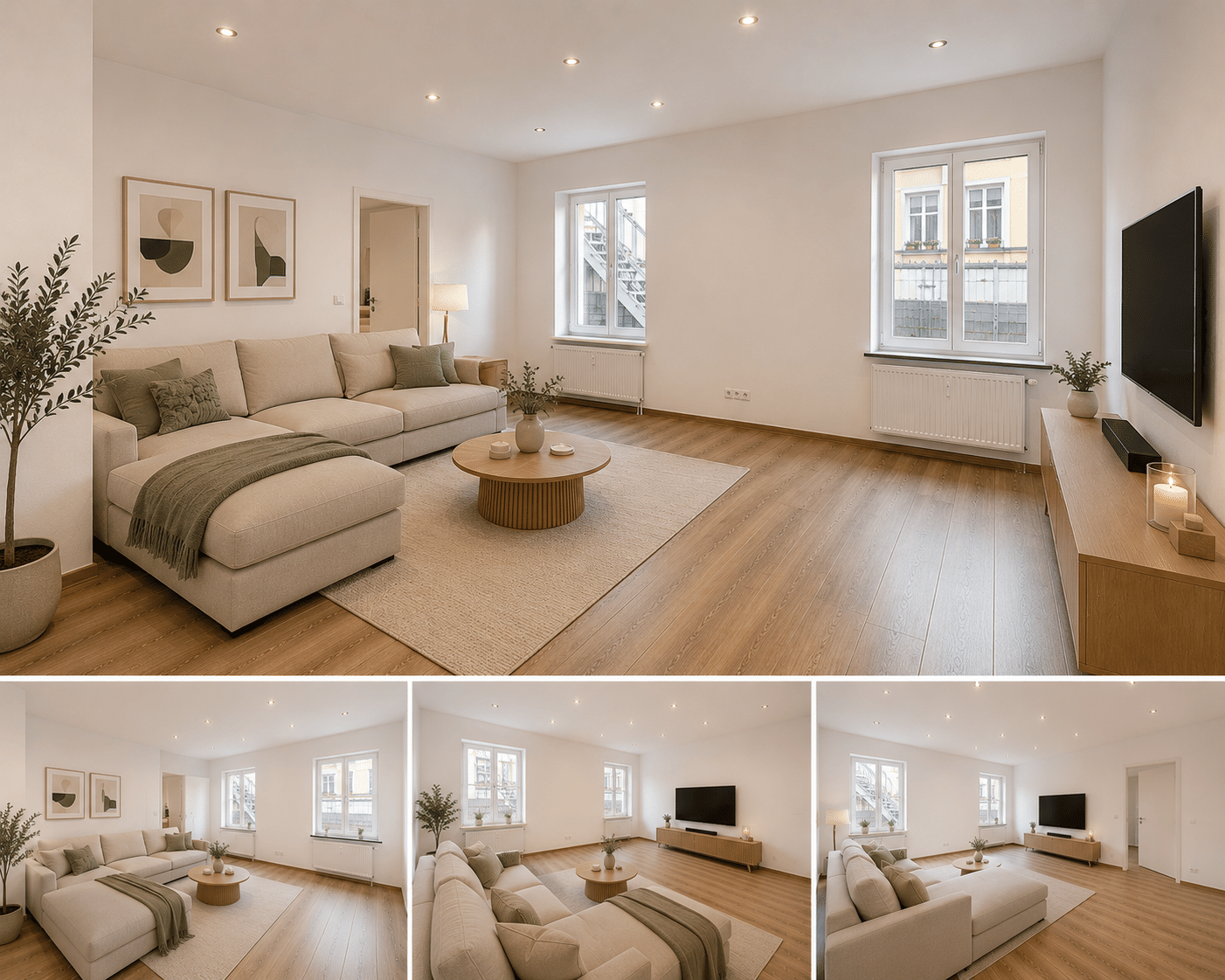 Frisch renovierte 3-Zimmerwohnung im Erdgeschoss mit Einbauküche / Gäste-WC / ohne Terrasse – Kordel – Vorschaubild 7