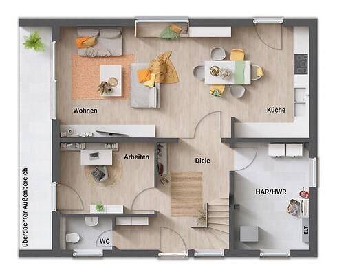 Elegantes und komfortables Traumhaus für deine Familie: Das großzügige Flair Novo mit überdachter Terrasse – Mainz – Vorschaubild 4