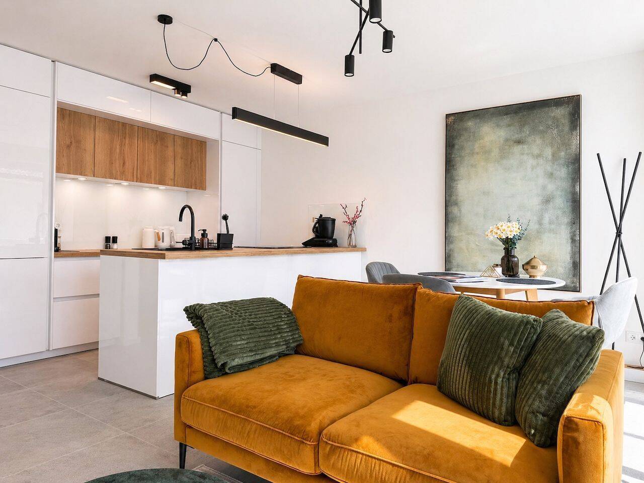 Hochwertig möblierte 2-Zimmer-Neubauwohnung mit Balkon, Stellplatz und Aufzug – Lübeck – Vorschaubild 5