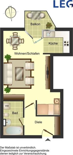 Platz für die kleine Familie- Helle 3 Zimmer Wohnung in Wuppertal Barmen - Wir renovieren für Sie! – 42285 Wuppertal – Vorschaubild 2