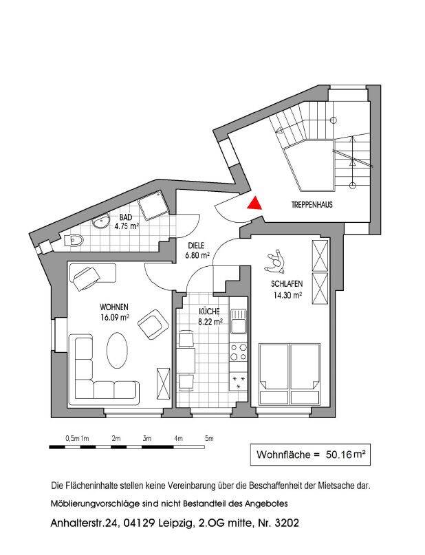EUTRITZSCH + 2 RAUM + 2. OBERGESCHOSS + AB JULI – Leipzig – Vorschaubild 2