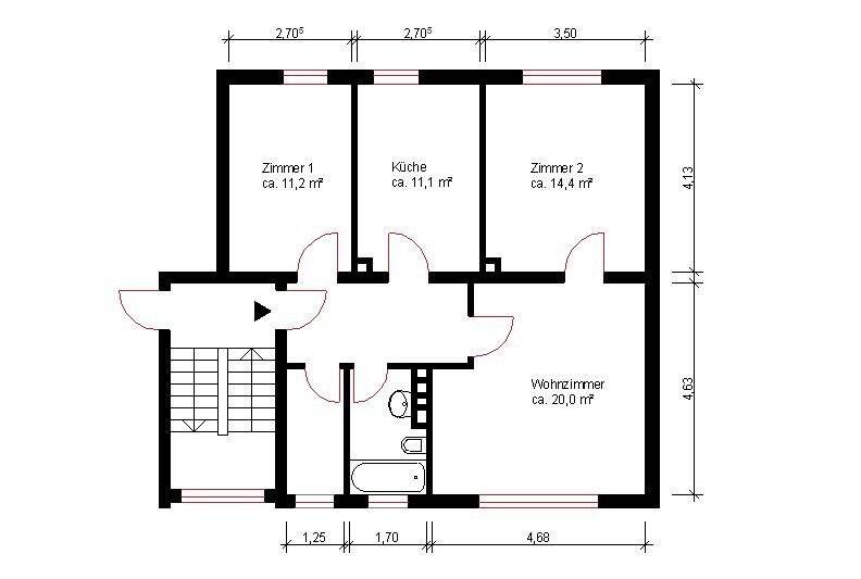 helle 3-Zimmer Wohnung in Bochum Hofstede, Nähe U-35 – Bochum – Vorschaubild 2