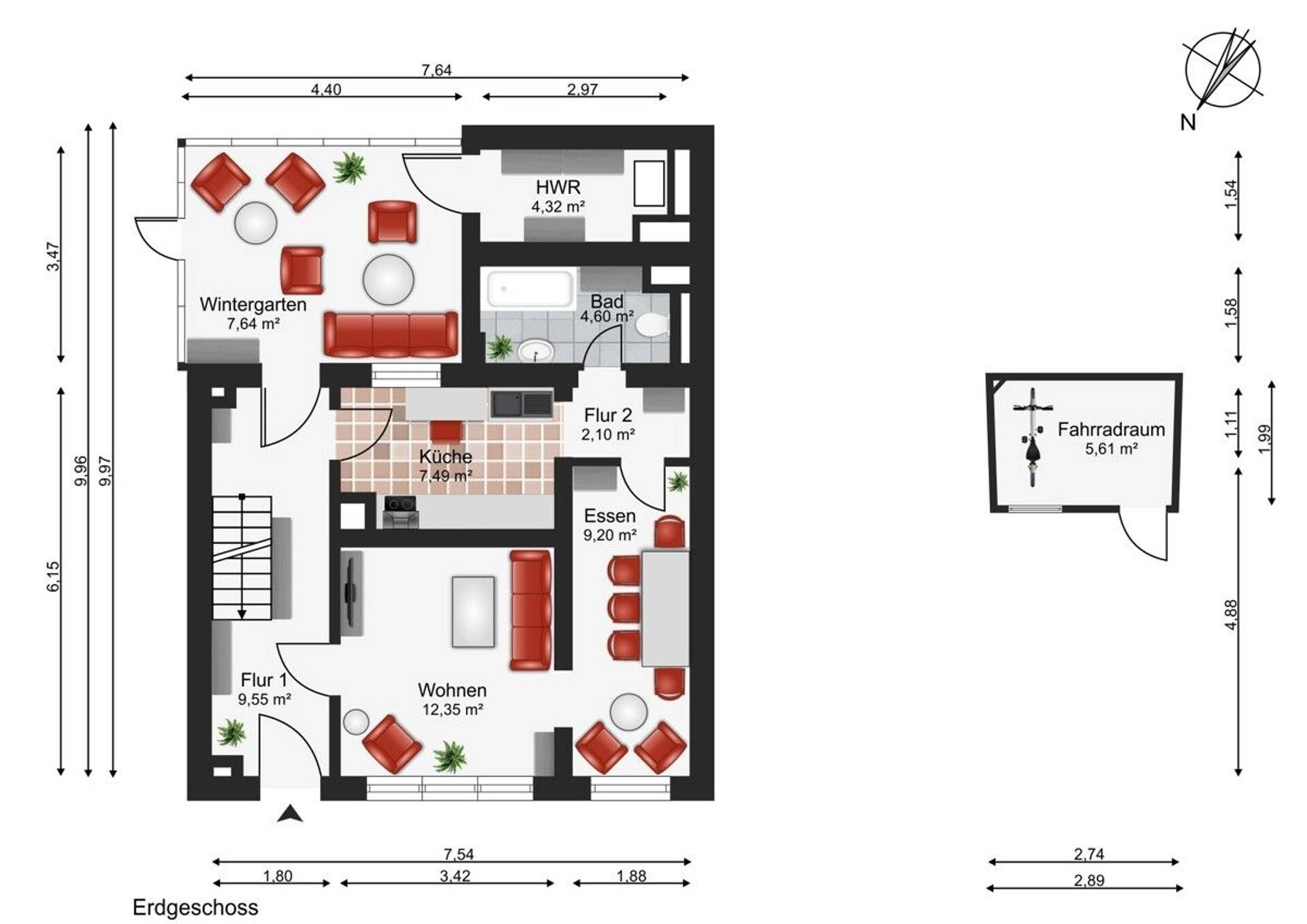 Reihenendhaus in 23936 Grevesmühlen mit 62 m² kaufen