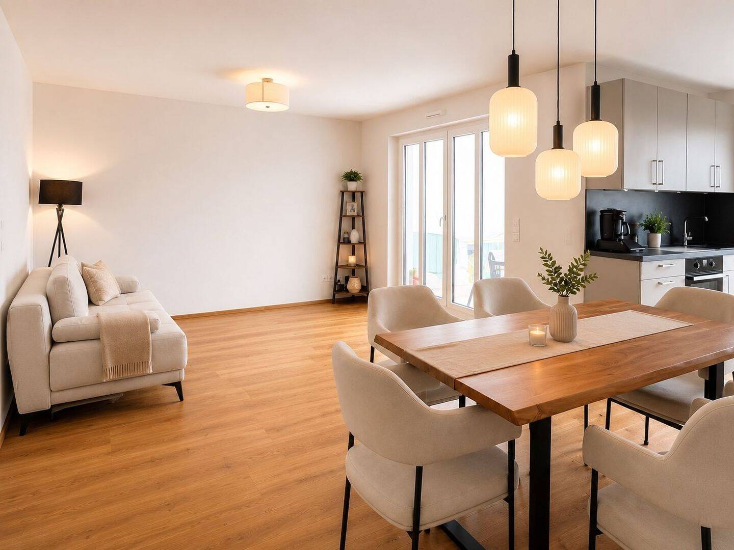 Familienfreundliche 3-Zimmer-Wohnung – EBK, 2 Bäder und Süd-West-Loggia
