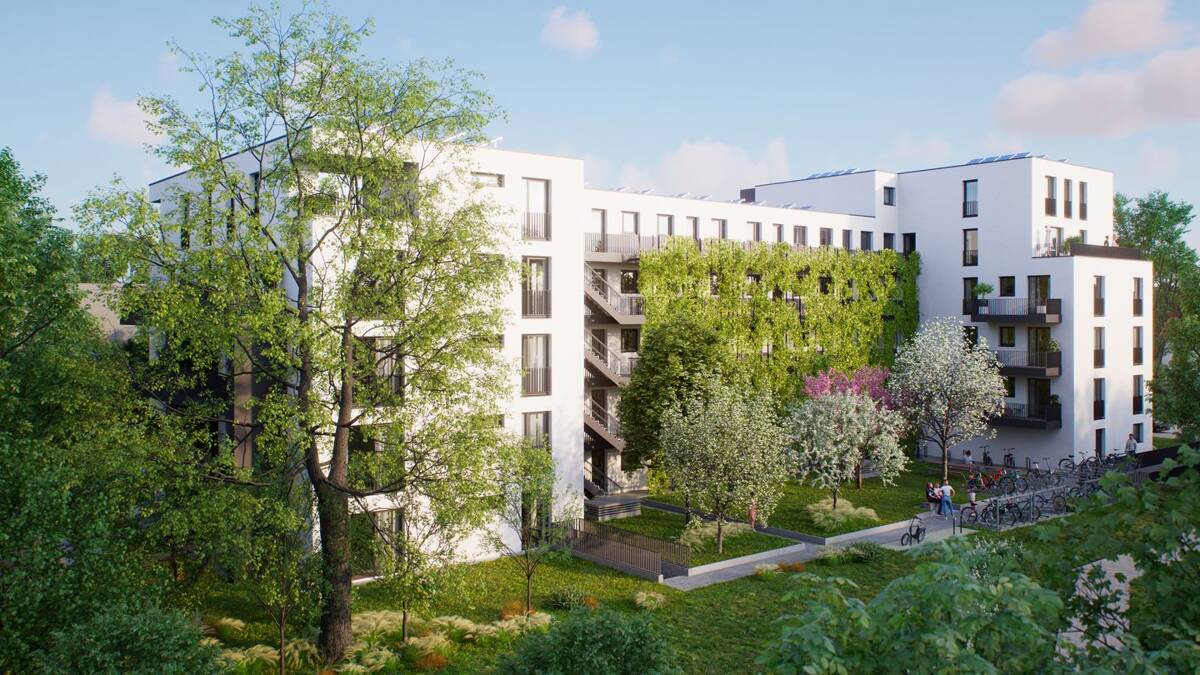Großzügige 2-Zi.-Neubauwohnung mit offenem Wohnbereich & Balkon, Erlangen – 91052 Erlangen – Bild 1 von 2