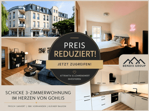Stilvolle 3-Zimmer-Wohnung mit Balkon, Einbauküche & Tiefgarage in Leipzig-Gohlis Nord I Neu saniert – 4157 Leipzig – Vorschaubild 1