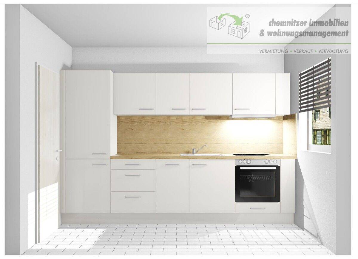 Geräumige 2-Raum-Wohnung mit Balkon, Tageslichtbad und Einbauküche im Chemnitzer Lutherviertel – Chemnitz – Vorschaubild 7