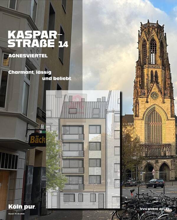 Etagenwohnung in 50670 Köln mit 57,71 m² kaufen