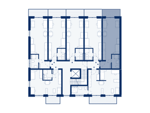 1-Zimmer-Apartment mit Balkon zur Parkseite (B13) – 53129 Bonn – Vorschaubild 5