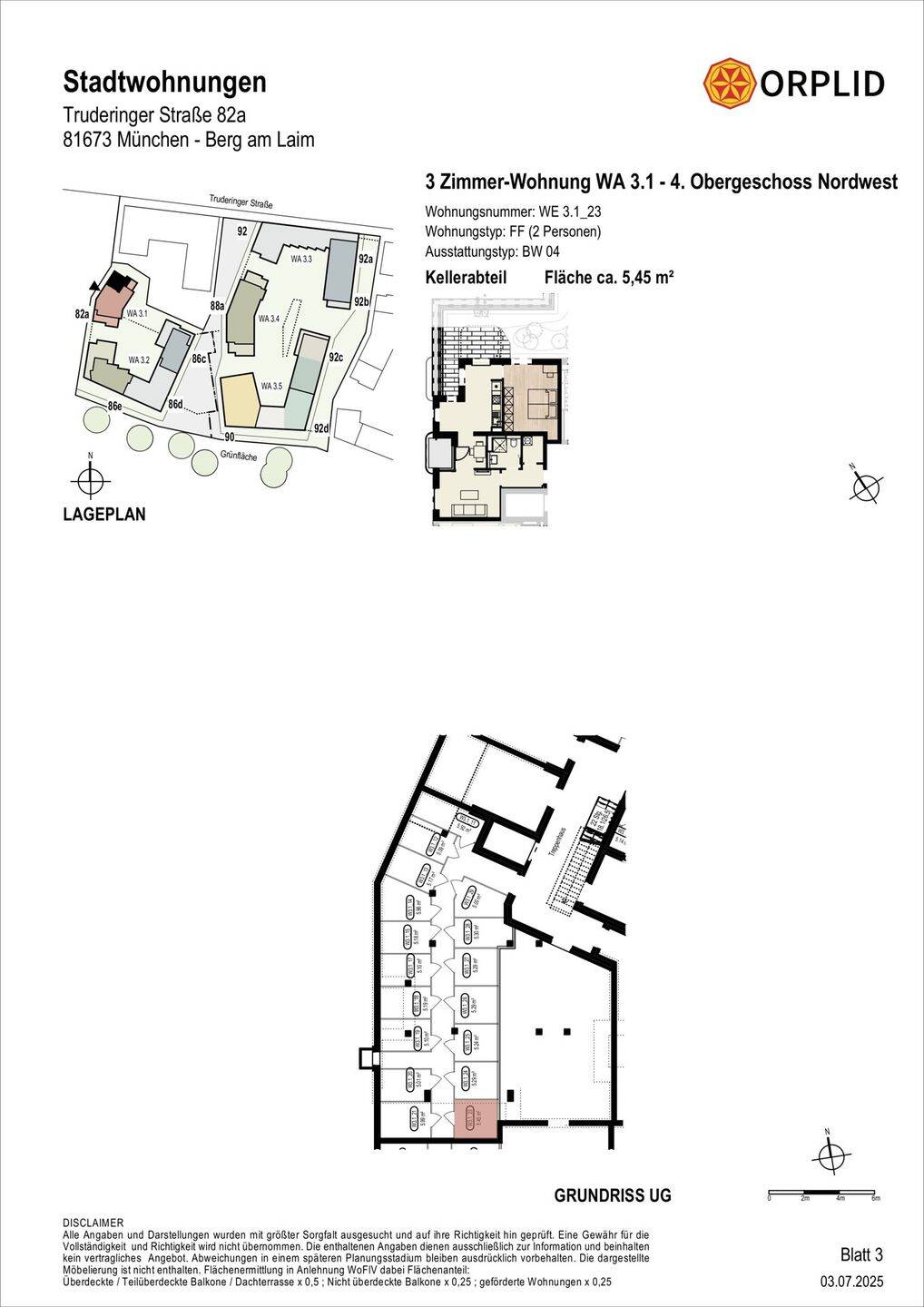 Neubau Erstbezug: Großzügige 2,5-Zimmer-Wohnung mit Dachterrasse – München – Vorschaubild 4