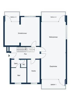 Seltene Maisonettewohnung mit 3 Balkonen und 5 Zimmern – 76135 Karlsruhe – Vorschaubild 6