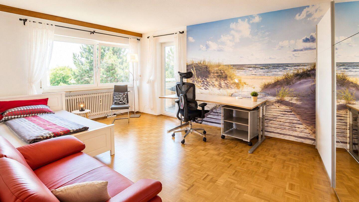 Stilvolle Business-WG mit 3 abschließbaren Zimmern, Wintergarten, Keyless Access und Homeoffice