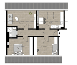 TOPPREIS FÜR ANLEGER! Vermietete 3-Zi-Wohnung inkl. Tiefgarage mit Entwicklungspotenzial – 40589 Düsseldorf – Vorschaubild 4
