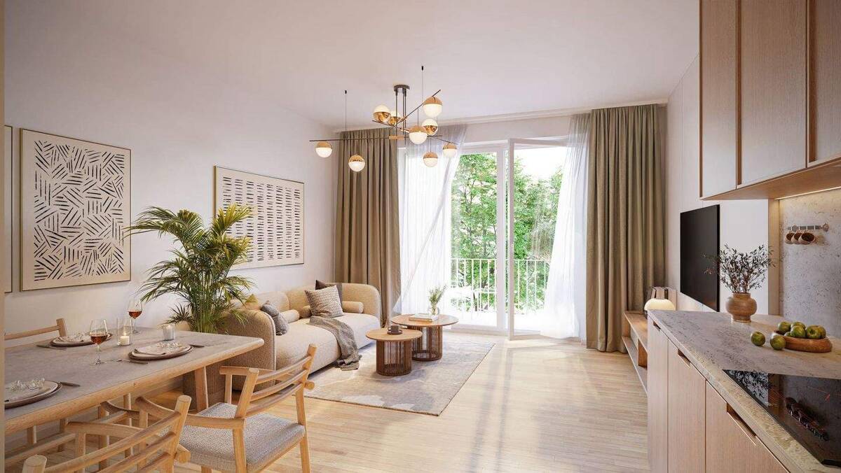 Moderne 4-Zi.-Neubauwohnung mit 2 Balkonen, Eichenparkett und barrierefreiem Zugang! – 13055 Berlin – Bild 1 von 9