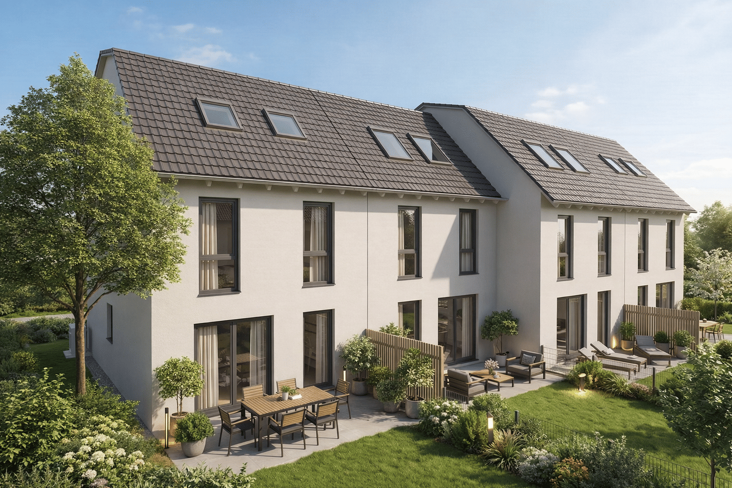 Neubau Fasangarten: Reiheneckhaus in massiver Bauweise | TOP LAGE | S-Bahn Nähe | Baupreis sichern.. – München – Vorschaubild 2