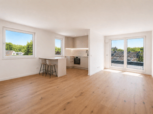 Modernes Neubau-Penthouse mit sonniger Dachterrasse in ruhiger Rahlstedter Lage