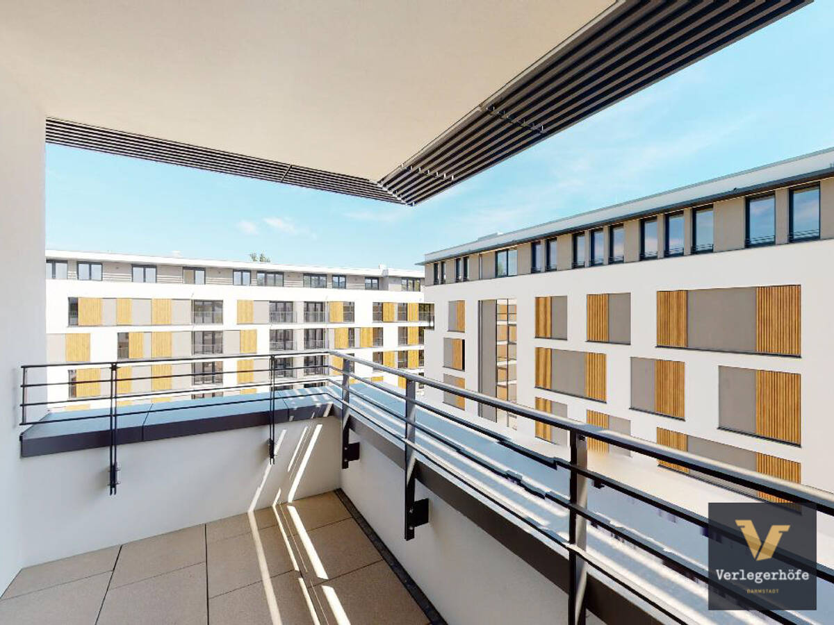 Lichtdurchflutete und großzügig geschnittene 3-Zimmer-Wohnung mit Dachterrasse und Loggia! – 64295 Darmstadt – Bild 1 von 9