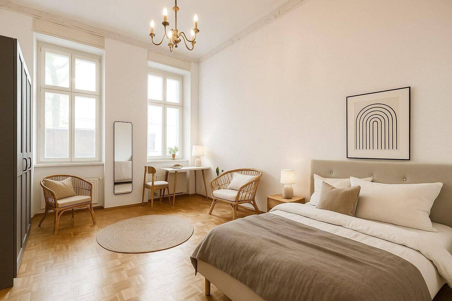 Bezugsfrei! Geräumige Altbauwohnung mit Mini-Terrasse in begehrtem Winsviertel – Berlin – Vorschaubild 3
