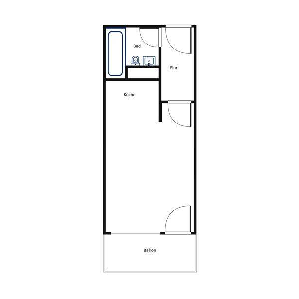 Ideal für Singles, Alleinstehende & Studenten - renoviertes Apartment mit EBK in City-Nähe