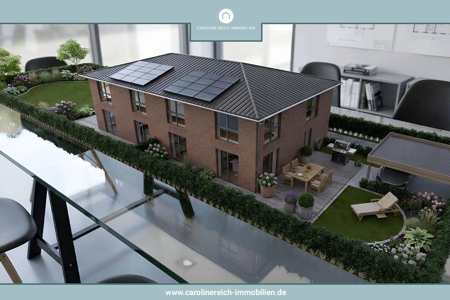 NUR WARTELISTE! Neubau-Doppelhaushälfte in KfW 40 Standard in bevorzugter Lage Hummelsbüttel! – Hamburg – Bild 1 von 8