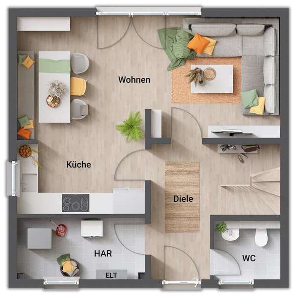 Stadthaus 100 massiv gebaut, Preis inkl. Grundstück – Wincheringen – Vorschaubild 6