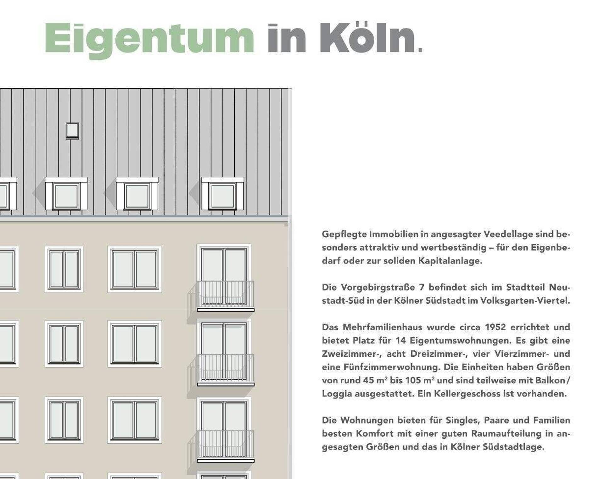 Etagenwohnung in 50677 Köln mit 81,67 m² kaufen