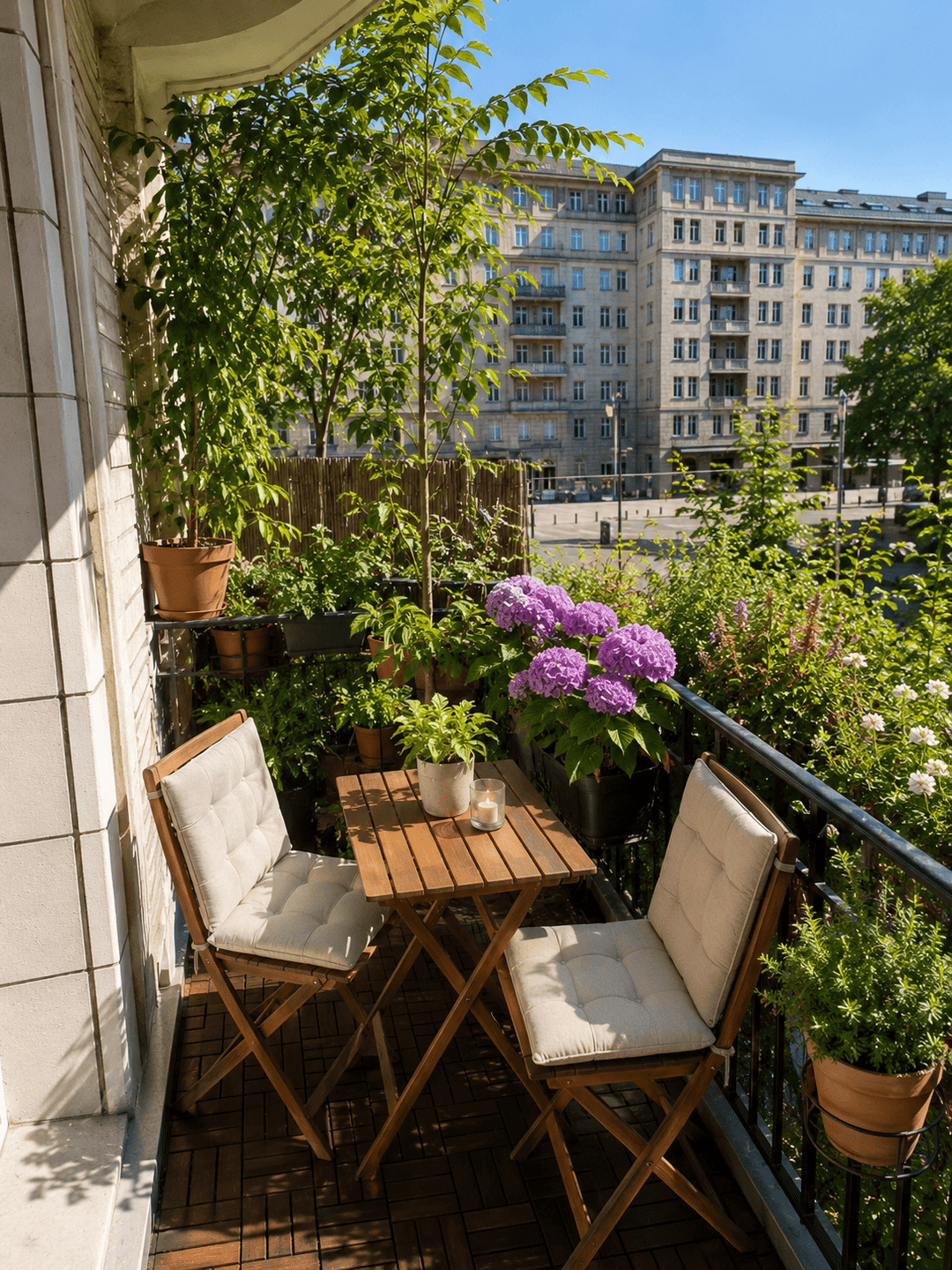 Stilvolle Altbauwohnung im berühmten Zuckerbäckerstil - Balkon mit Blick auf Architekturdenkmäler – Berlin – Vorschaubild 3