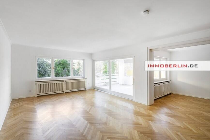 IMMOBERLIN.DE - Top-Citylage! Frisch renovierte 3-Zimmer-Wohnung mit Sonnenterrasse in Grunewald – Berlin – Vorschaubild 2