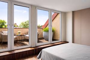 Stilvolle Wohnung mit drei Terrassen. Hell, hochwertig, weitblickend. – 81379 München – Vorschaubild 4
