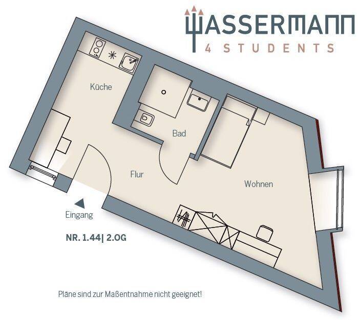 Großzügiges möbliertes Apartment für Studierende - Citynahe Lage – Erlangen – Vorschaubild 2