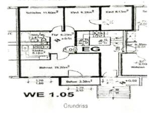 Erdgeschoß 4-Raumwohnung, ruhiger waldiger Stadtrand – 6862 Dessau-Roßlau – Vorschaubild 2