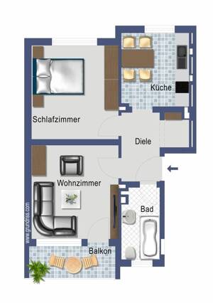 ACHTUNG SOMMERAKTION !Attraktive ----vermietete -----Eigentumswohnungen in Lörick --- provisionsfrei – Grevenbroicher Weg 17, 40547 Düsseldorf – Vorschaubild 4