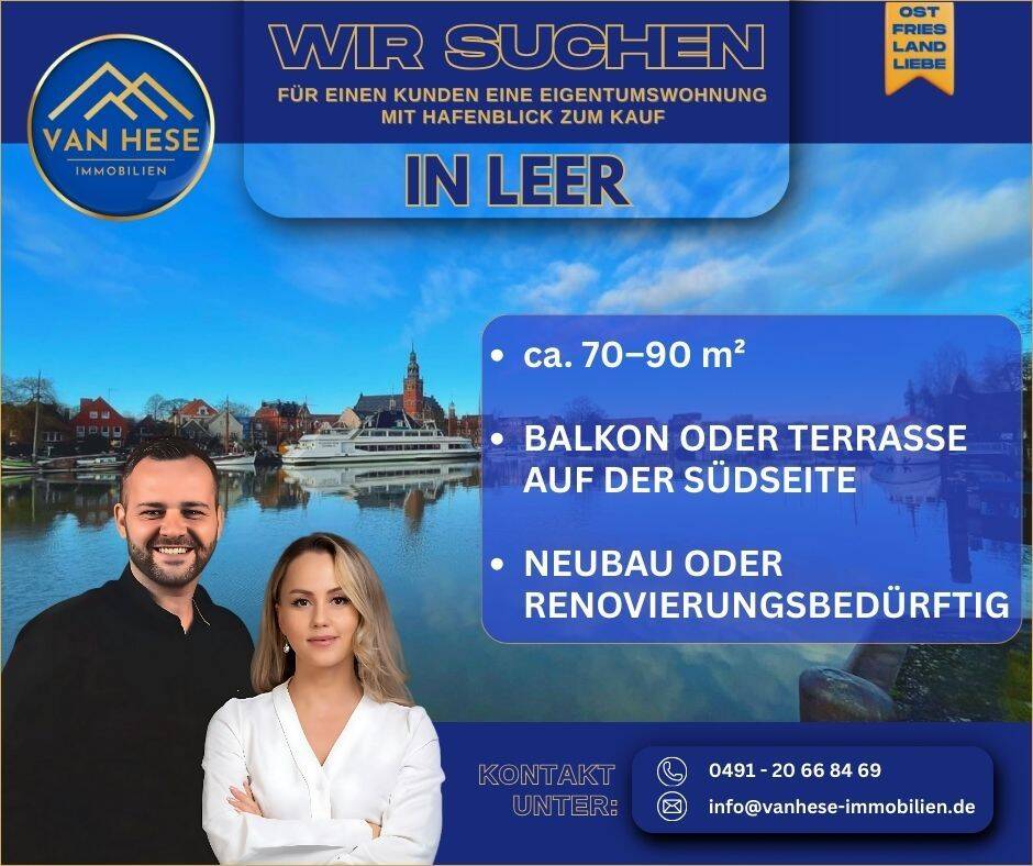 Wir SUCHEN Eigentumswohnung mit Hafenblick!