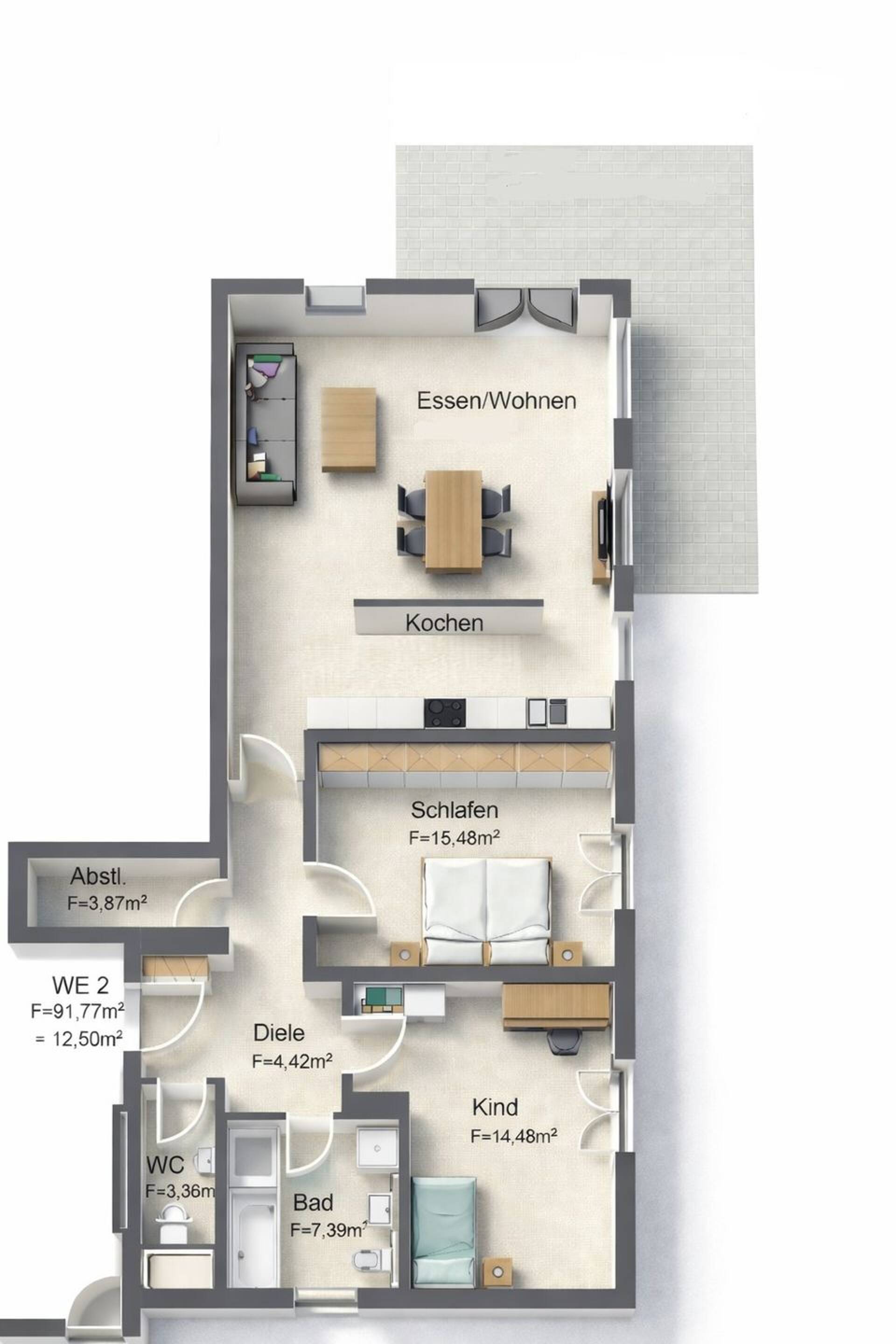 Etagenwohnung in 92439 Bodenwöhr mit 99,4 m² kaufen