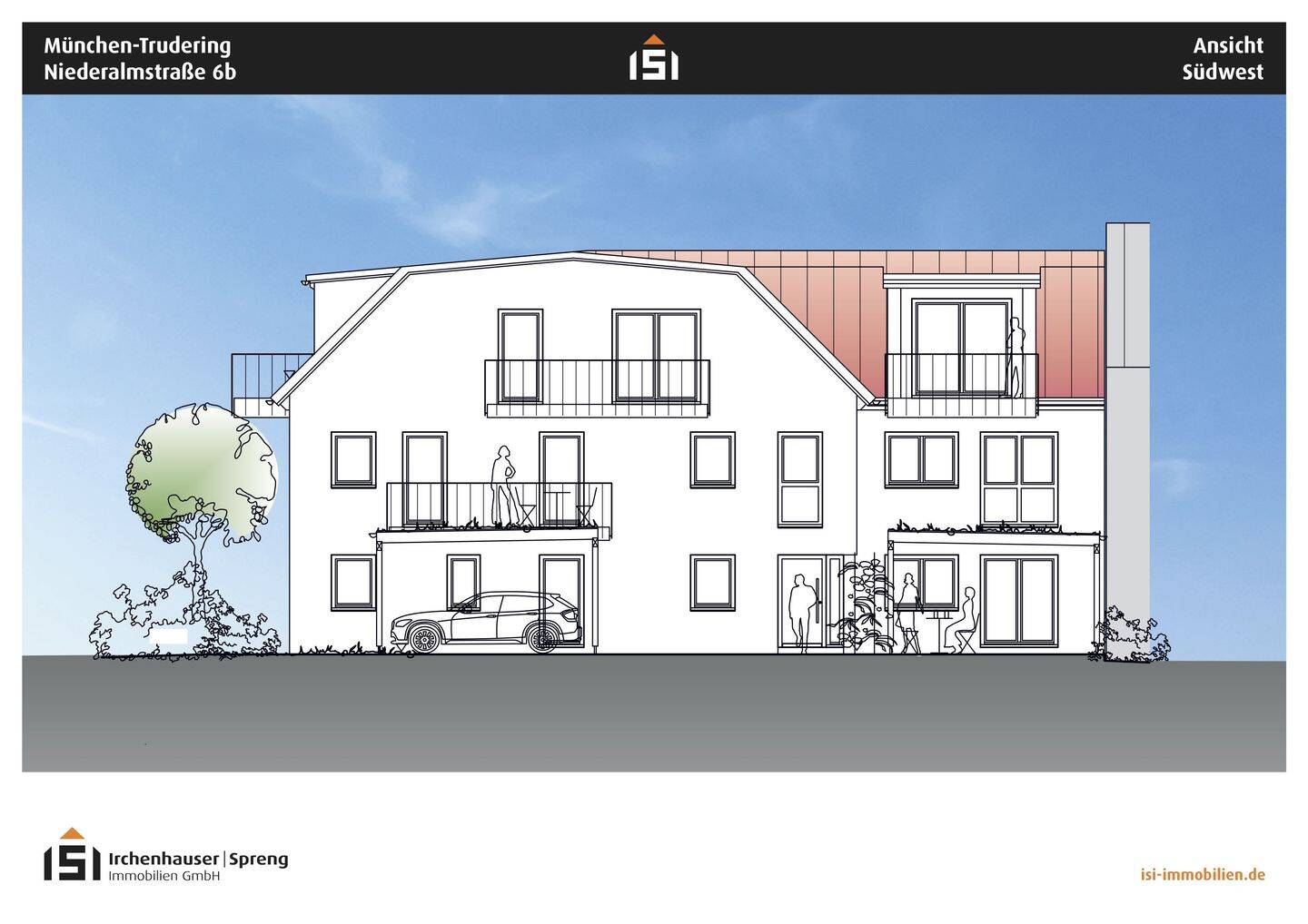 München! 3-ZKB DG-Whg. + 12 m² Süd/West-Balkon! FBH, elektr. Rollläden, Videosprechanlage, Aufzug! – München – Vorschaubild 4