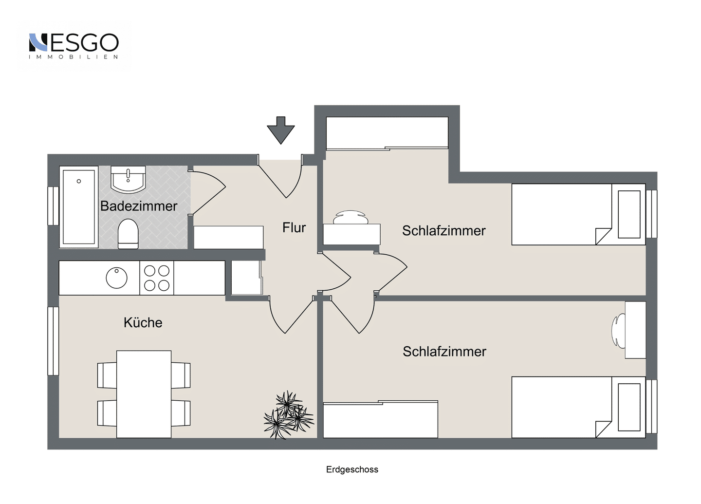 Kompakte Wohnqualität mit Potenzial zur stilvollen Neugestaltung – Berlin – Vorschaubild 7