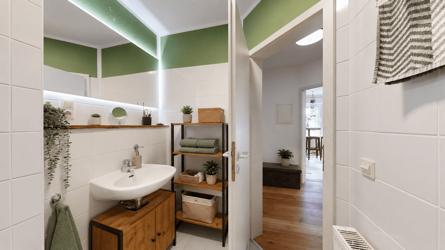 Vermietete 2-Zimmer-Wohnung mit Echtholzparkett | Balkon | Stellplatz – Zwenkau – Vorschaubild 6