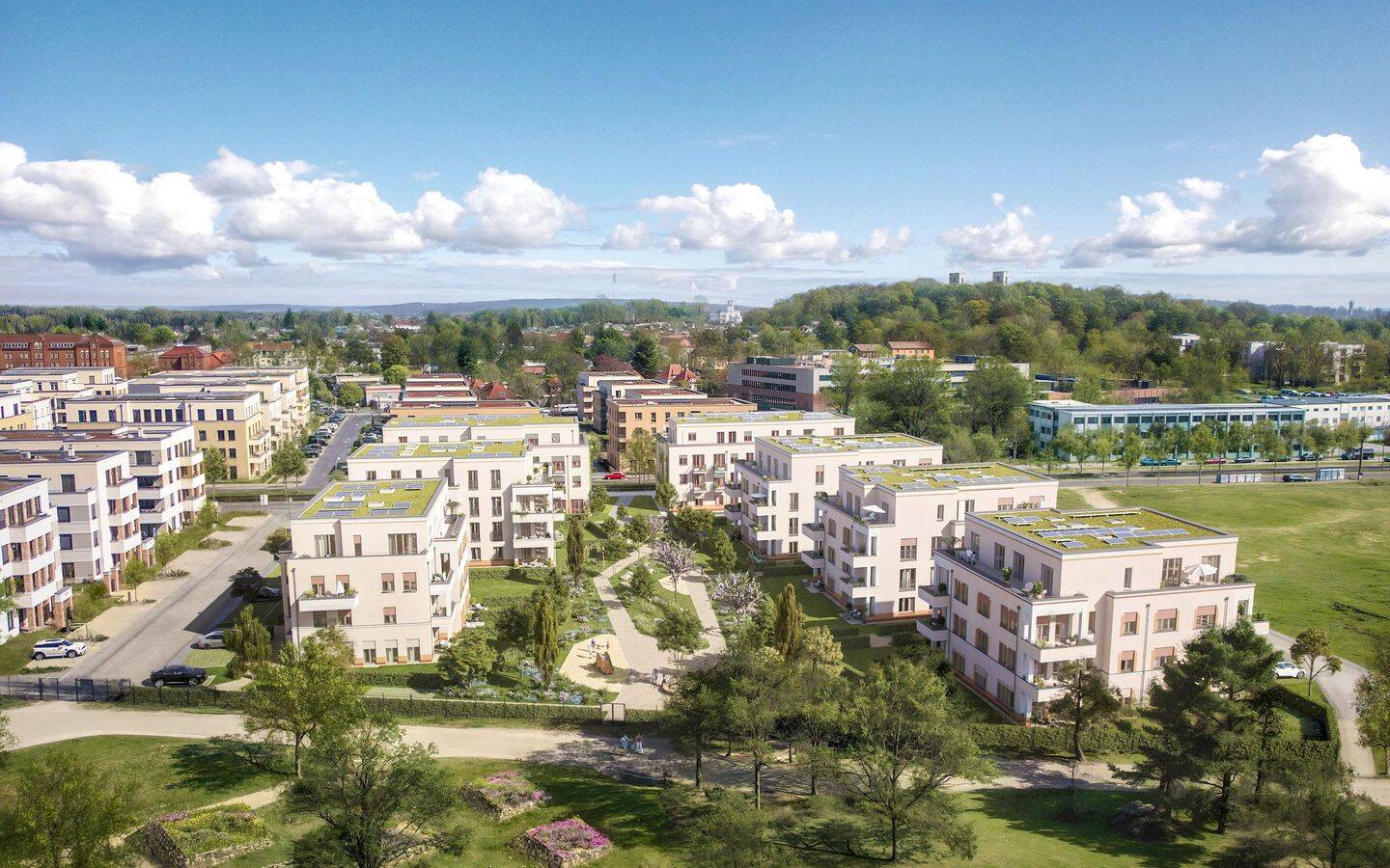Exklusives Penthouse mit großer Terrasse in den Parkvillen Potsdam – Potsdam – Vorschaubild 2