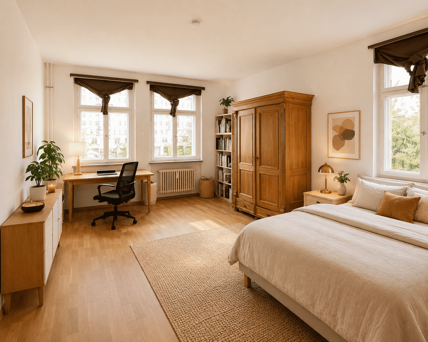Stilvolle Altbauwohnung im berühmten Zuckerbäckerstil - Balkon mit Blick auf Architekturdenkmäler – Berlin – Vorschaubild 7