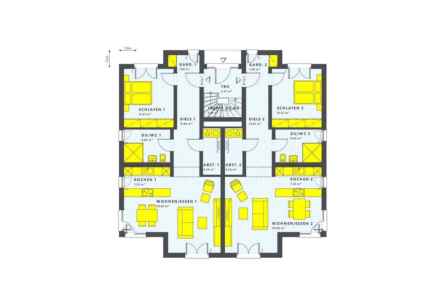 Anleger aufgepasst ,einmalige Chance auf ein 4-Familienhaus in March Buchheim nur mit Living Haus! – March – Vorschaubild 2