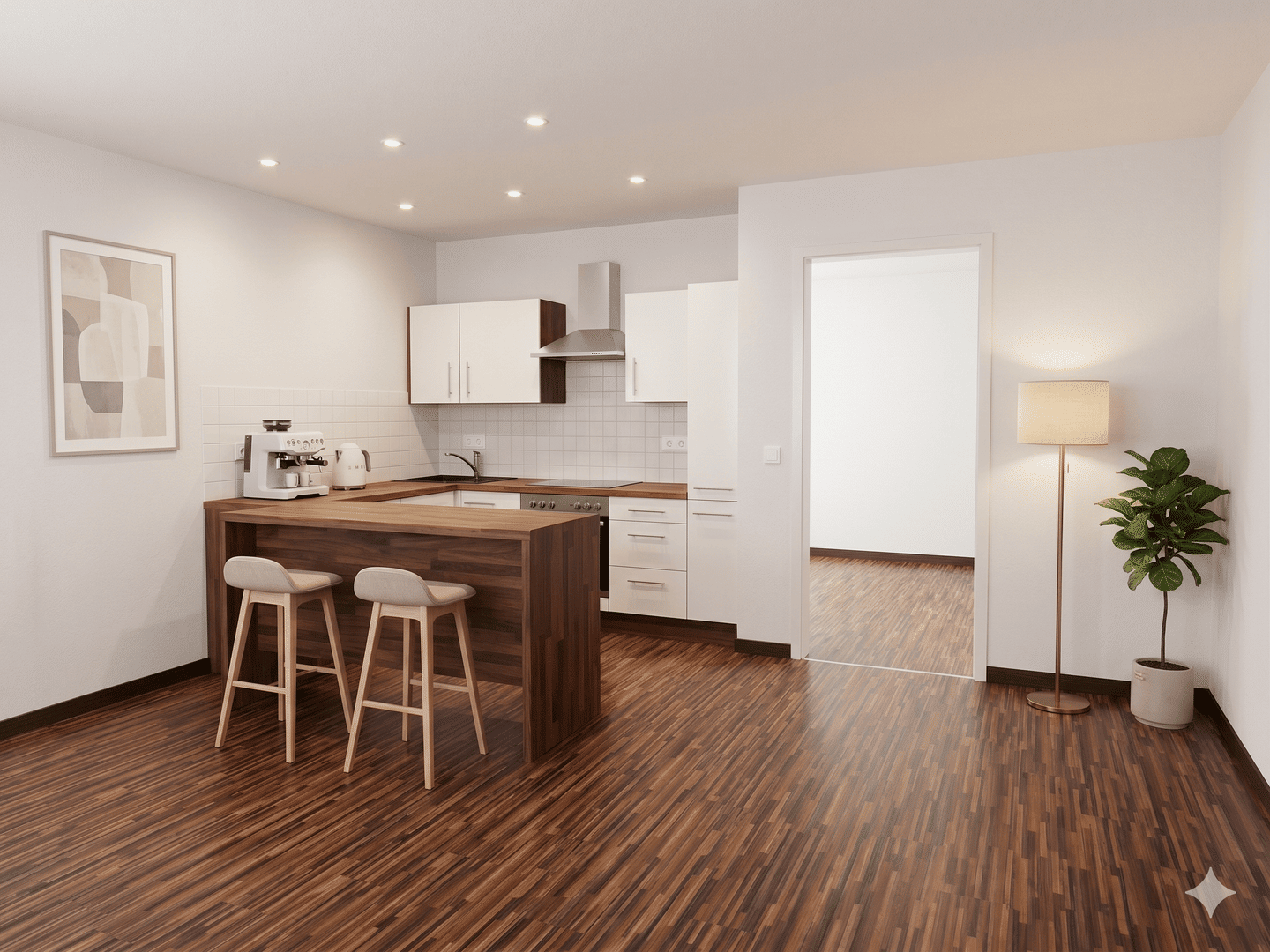 Gepflegte 1 Zimmerwohnung mit Terrasse und Gartenanteil – Rodgau – Vorschaubild 3