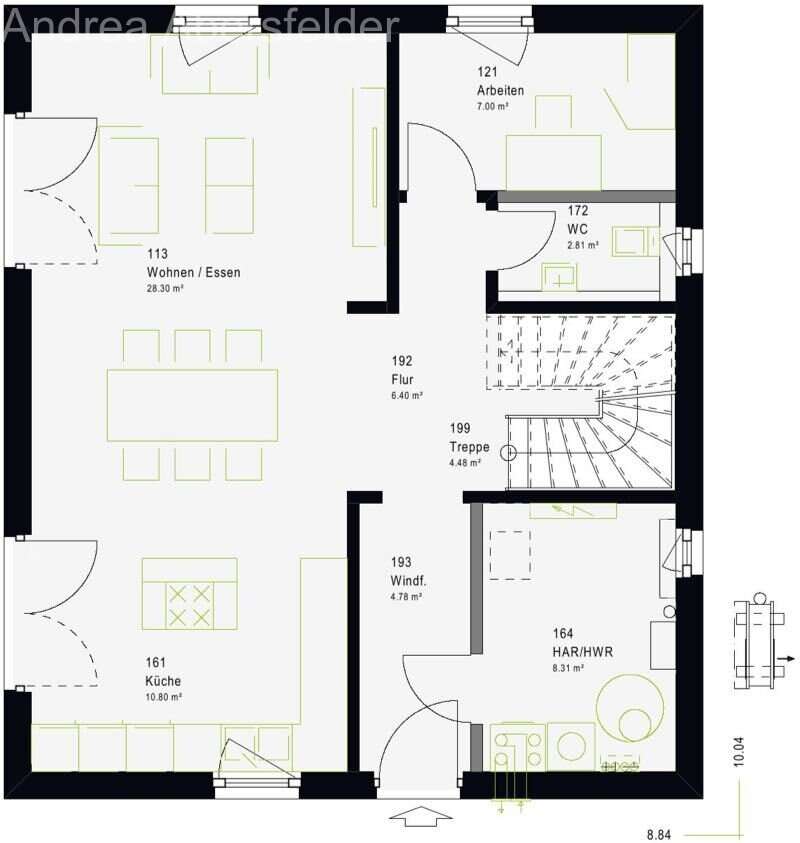 Ideales Zuhause für Familien - modernes Eigenheim mit Einliegerwohnung im Keller inkl. Grundstück – Bad Soden-Salmünster – Vorschaubild 2