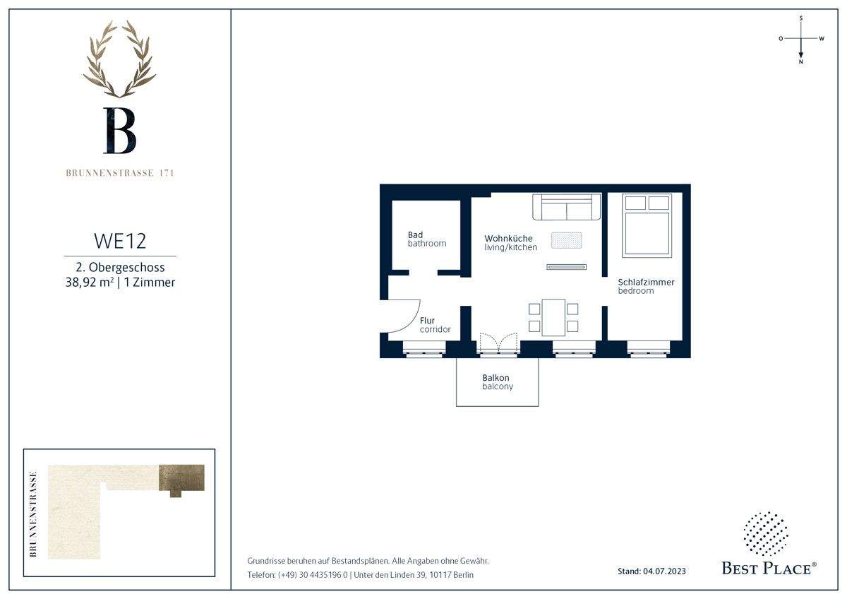 City-Investment für Ihr Portfolio: Gründerzeit-Apartment nahe Rosenthaler Platz- PROVISIONSFREI – Berlin – Vorschaubild 8
