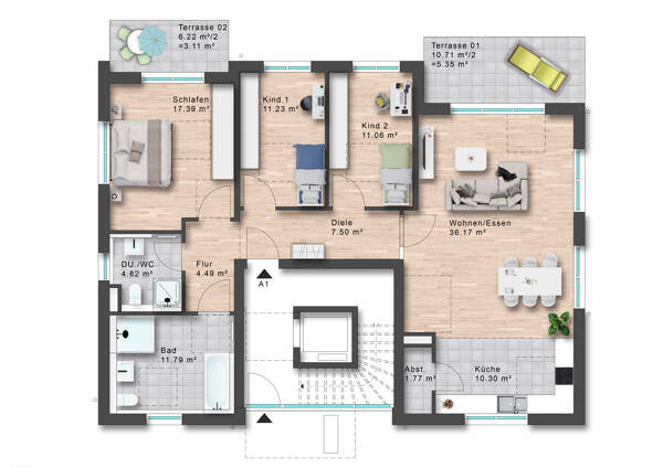 Erdgeschosswohnung in 79194 Heuweiler mit 124,68 m² kaufen