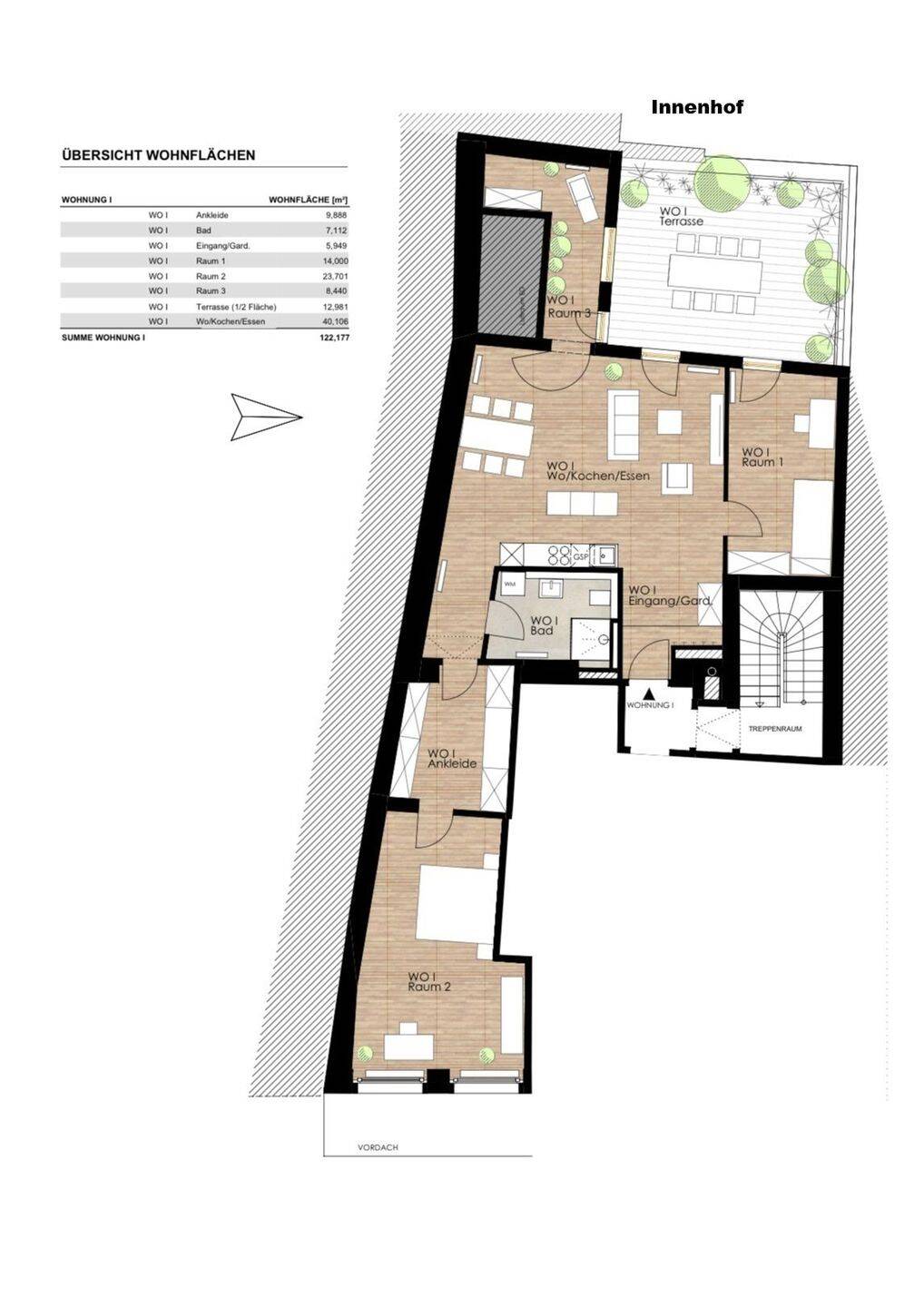 Exklusive 3,5-Zi.-Altstadt-Wohnung mit 12,98 m² Dachterrasse im Zentrum der Altstadt – Regensburg – Vorschaubild 9
