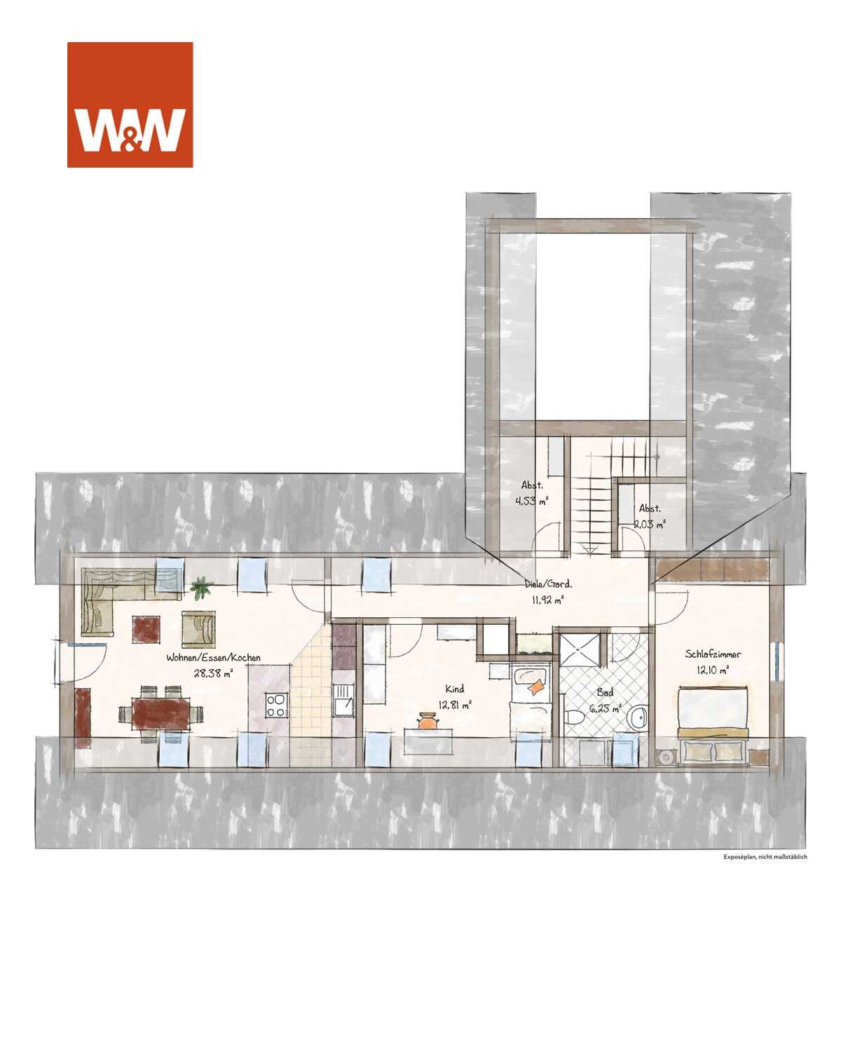 Attraktives 5-Familien-Haus mit Garten und Garage – Ottobeuren – Vorschaubild 9