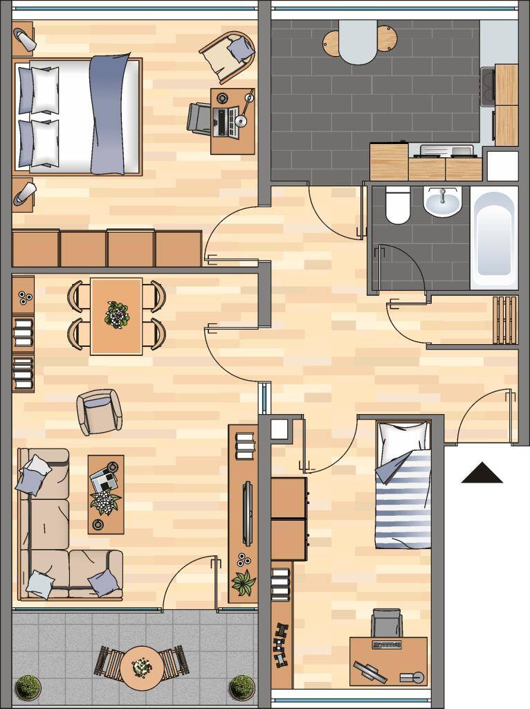Tolle 3-Zimmer-Wohnung in Dortmund Scharnhorst mit Balkon – Dortmund – Vorschaubild 9