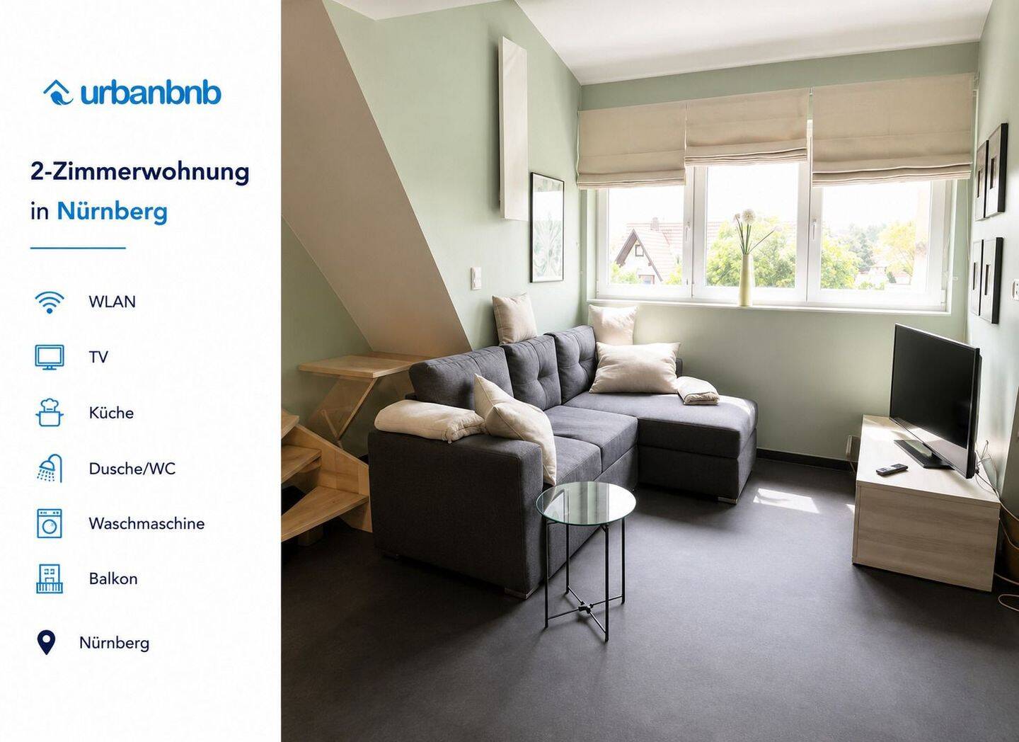 Möblierte 2-Zimmerwohnung Nürnberg - Wohnen auf Zeit
