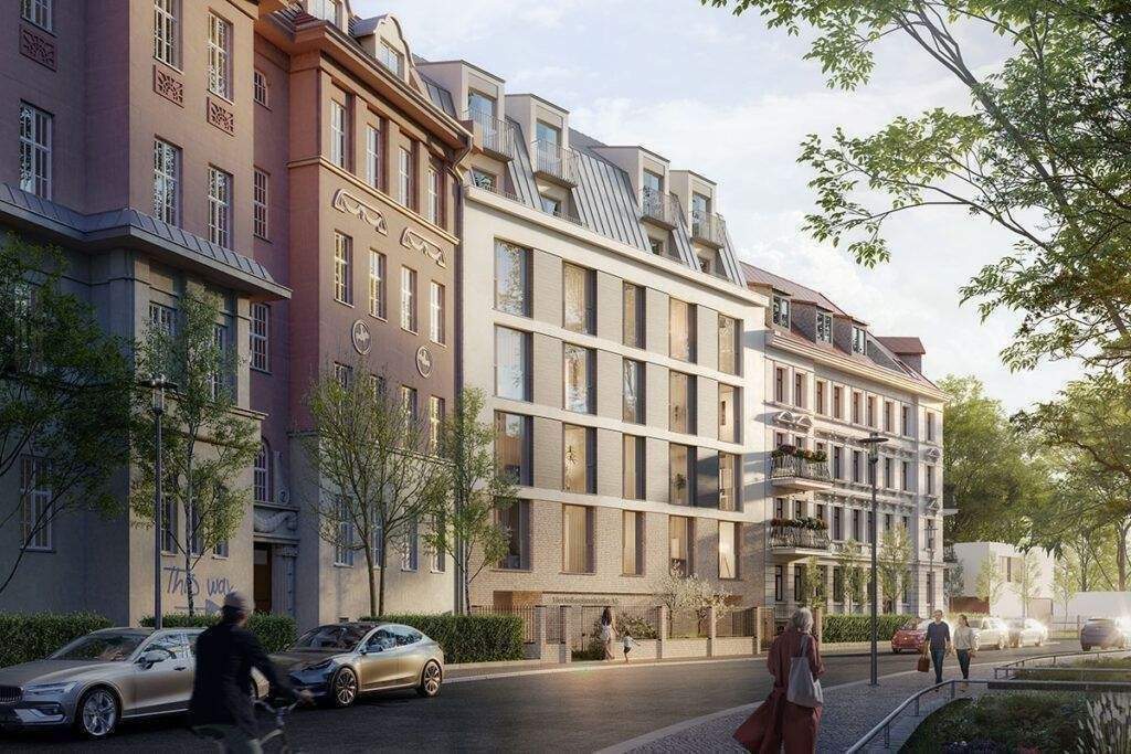 NEUBAU LEIPZIG GOHLIS SÜD | Stilvolle 3-Zimmer-Wohnung im 1. OG mit Aufzug & Stellplatz – KfW 40 QNG
